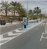 Mupi doble en el tramo norte de La Manga, a la altura de Veneziola y las Aldeas de Taray